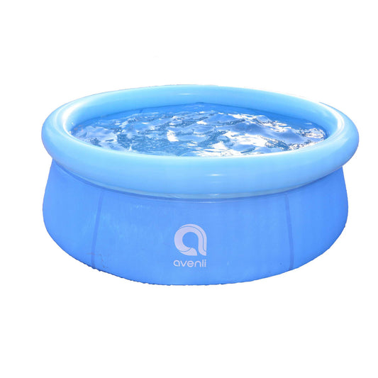 JLeisure Avenli 12014 5,5 pieds x 20 pouces Capacité de 1 à 2 personnes Ensemble d'invite pour enfants hors sol Piscine extérieure gonflable pour enfants Bleu