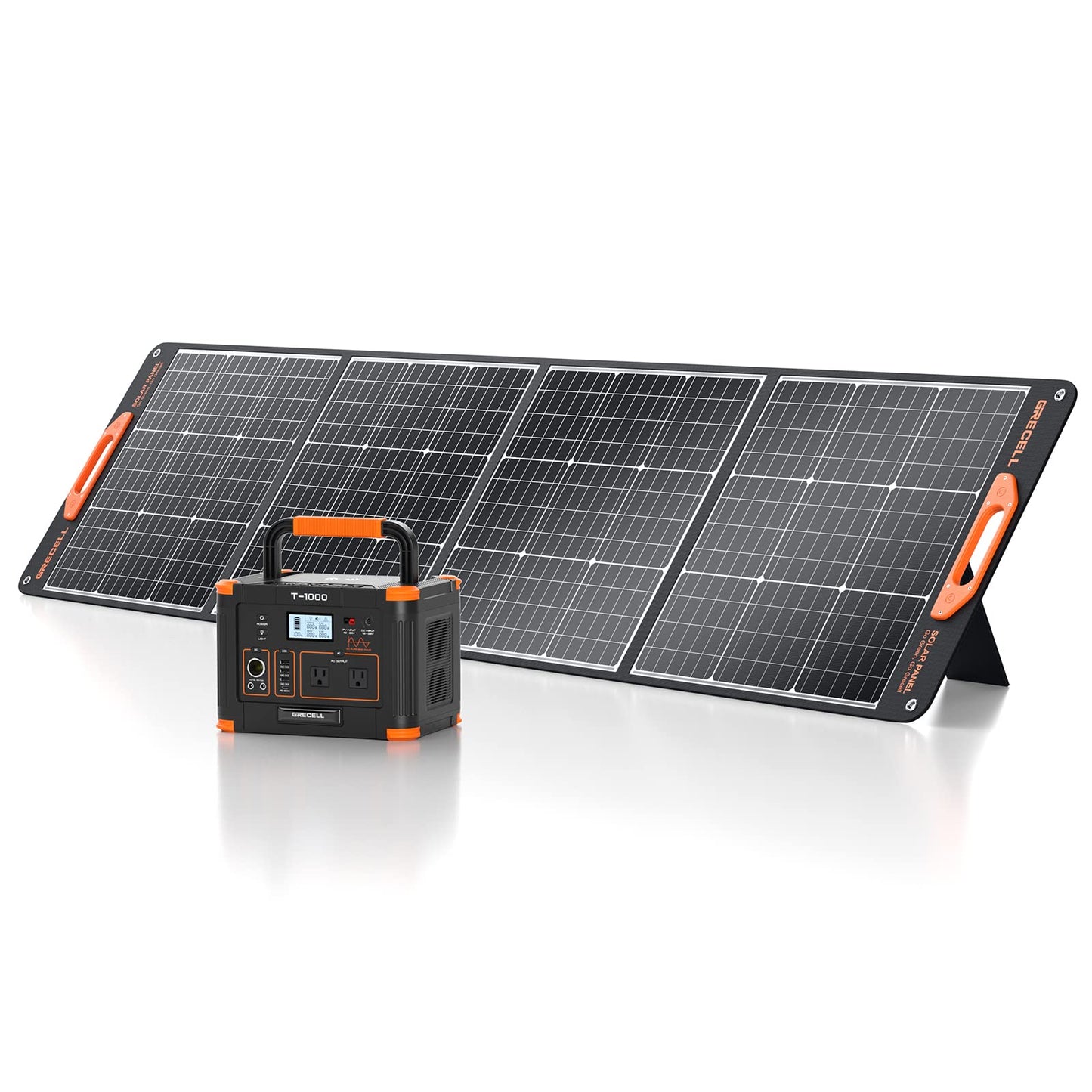 Générateur solaire GRECELL 1000W avec panneau solaire portable 200W, centrale électrique portable 999Wh 