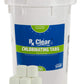 Rx Clear 1-Inch Stabilized Chlorine Tablets | Use As Bactericide, Algaecide, and Disinfectant in Swimming Pools and Spas | Slow Dissolving and UV Protected | 50 Lbs