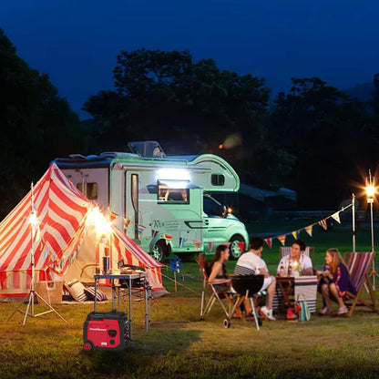 Générateur de gaz à onduleur portable PowerSmart 4500 watts, générateur extérieur prêt pour camping-car 