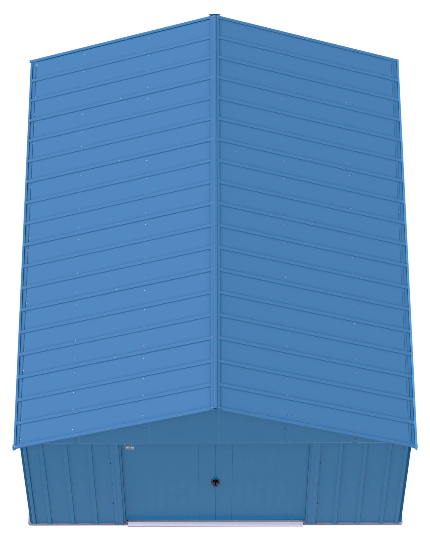 Arrow Sheds Classic 12' x 14' Outdoor Padlockable Steel Storage Shed Building, Blue Grey