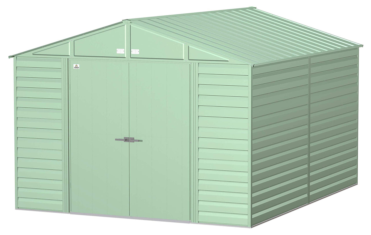 Arrow Shed Select Hangar de rangement extérieur verrouillable en acier, 10' x 12', vert sauge 