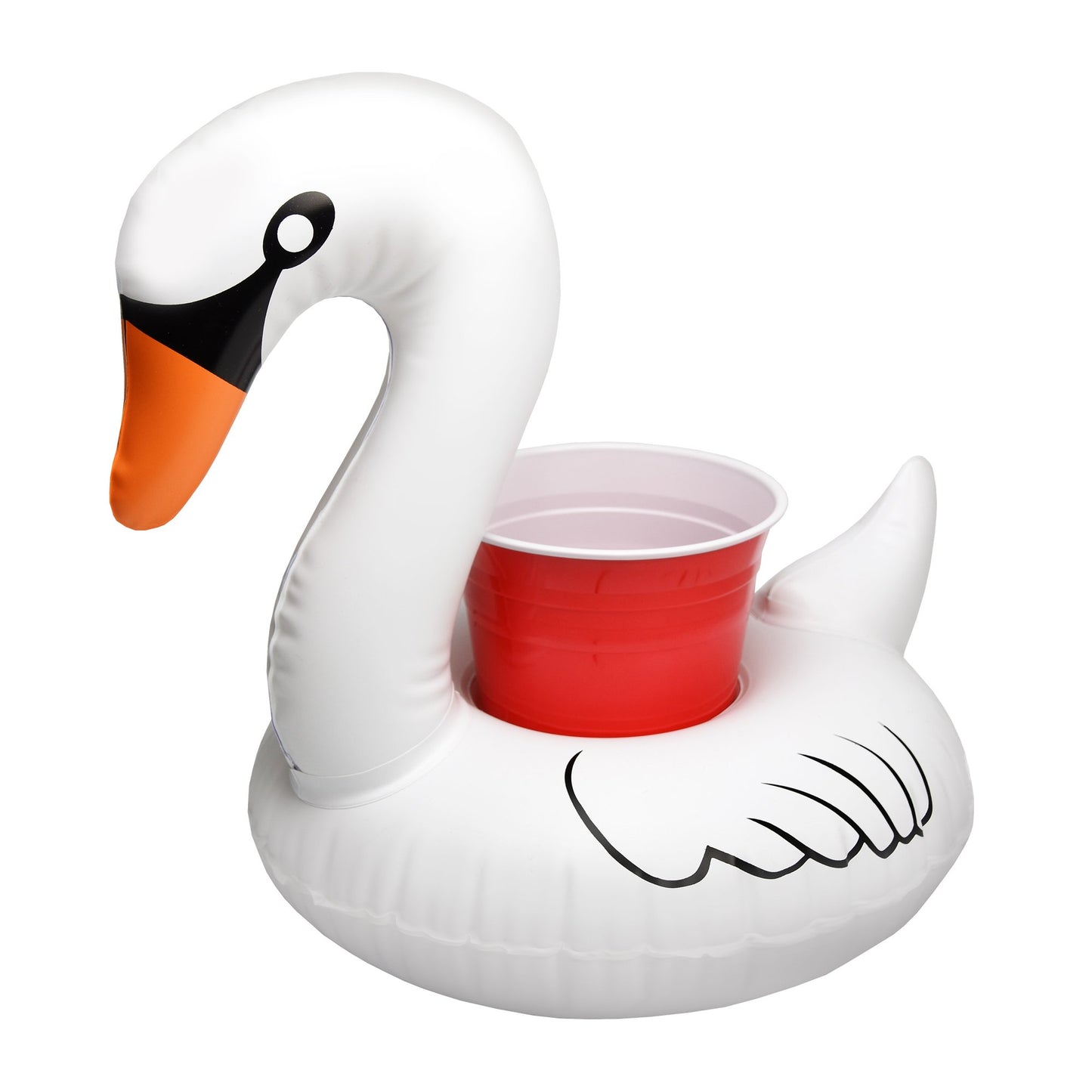 GoFloats Drink Float Lot de 3 cygnes blancs