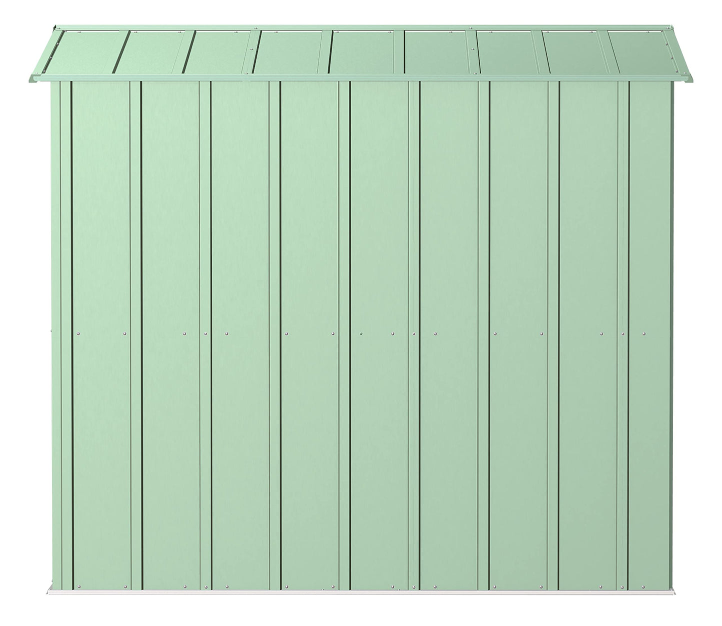 Arrow Shed Classic 6' x 7' Hangar de rangement extérieur cadenassable en acier, vert sauge 6' x 7' 