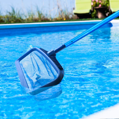 Filet d'écumoire de piscine Stargoods, outil de nettoyage de râteau à feuilles robuste, attrape-sac en filet à mailles fines