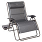TIMBER RIDGE XXL Oversized Zero Gravity Chair, Full Padded Patio Lounger with Side Table, 33”Wide Reclining Lawn Chair, Support 500lbs(Gray) Grey-new