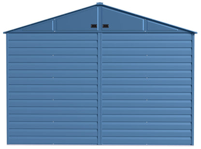 Arrow Shed Select Hangar de rangement extérieur verrouillable en acier, 10' x 12', bleu gris 