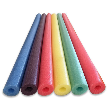 Oodles of Noodles Deluxe Foam Pool Swim Noodles - Lot de 6 multicolores