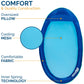 SwimWays Spring Float Original Pool Lounge Chair with Hyper-Flate Valve, Blue
