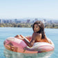 FUNBOY Oversized Vintage Cali Giant Inflatable Tube Float, Luxury Raft for Summer Pool Parties and Entertainment