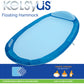 Kelsyus Spring Float Hammock Pool Lounge Chair, Light Blue Hammock (Non Hyper Flate Valve)