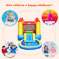 HONEY JOY Inflatable Water Slide, Toddler Water Bounce House Bouncy Park Castle w/Slide, Ocean Ball Pit, Indoor Outdoor Blow up Water Slides Inflatables for Kids and Adults Backyard(Without Blower) without blower