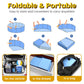 JECOO Portable Dog Pool, Foldable Plastic Kiddie Pool, Small/Large Sizes