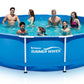 Summer Waves15'x42"Metal Frame Pool with Skimmer Plus Filter System 15 foot