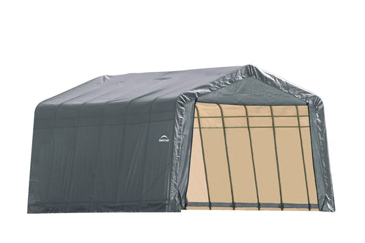 ShelterLogic 90243 Grey 12'x28'x10' Peak Style Shelter 12'x28'x10' Gray