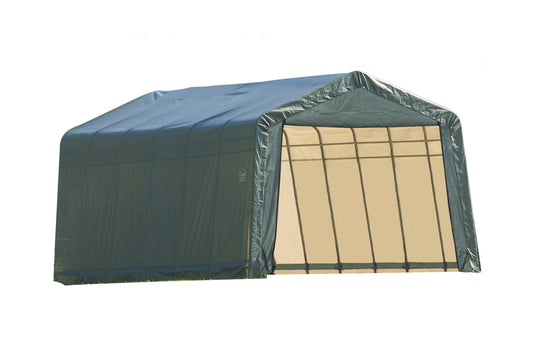 ShelterLogic 74442 Green 12'x24'x10' Peak Style Shelter 12'x24'x10'