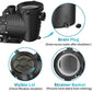 Pool Pump In/Above Ground, 2.0HP 115V/230V Dual Voltage Swimming Pool Pump with Filter Basket, 4860GPH Max Flow Circulating Pump for Saltwater and Fresh Water Pools, IP44 Waterproof, Energy Efficient 2HP 115v/230v(single Speed)