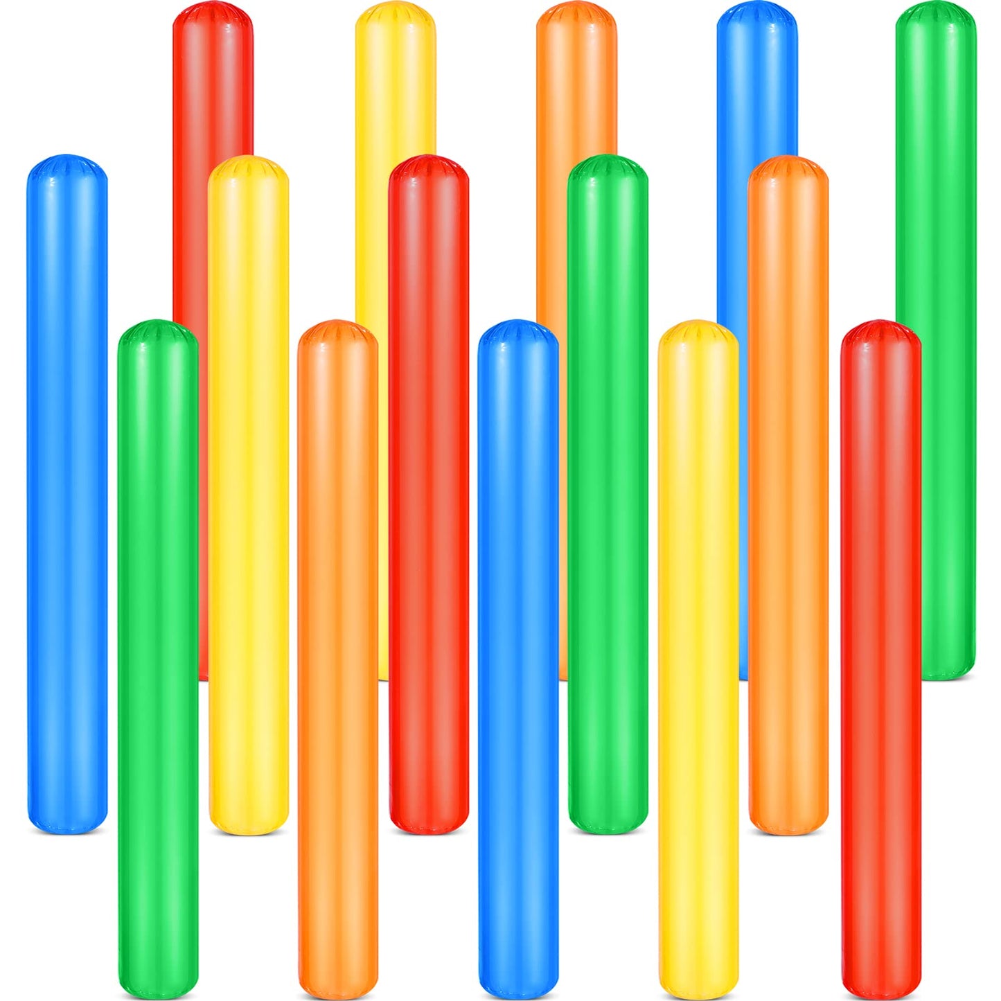 Pool Inflatable Sticks 41.3 Inch Pool Noodles PVC Swimming Noodles Colorful Inflatable Pool Noodle Adults Float Water Noodles Outdoor Water Games Toy for Beaches Swimming Pool Party Decor 15