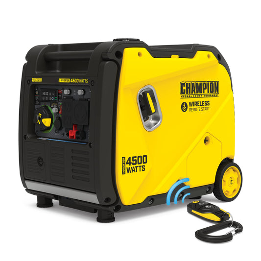 Champion Power Equipment 201184 4500-Watt Wireless Remote Start Inverter Generator with CO Shield