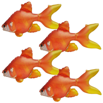 Jet Creations Lot de 4 poissons dorés gonflables de 50,8 cm de long, articles de fête, cadeaux de fête an-GOLD4, Multi GOLDFISH