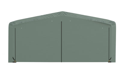 ShelterLogic ShelterTube Abri de garage et de stockage, 20' x 27' x 10', cadre en acier robuste, boîtier résistant au vent et à la neige, vert 20' x 27' x 10' 