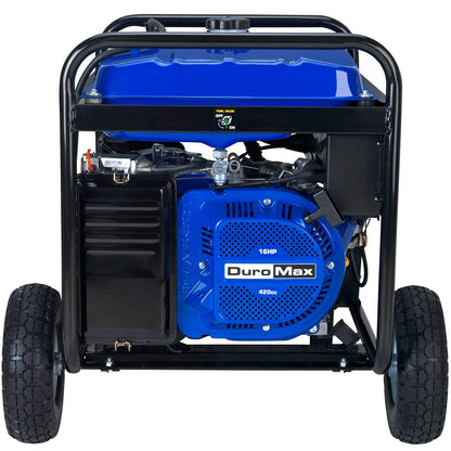 DuroMax XP8500E Générateur portable à gaz - 8 500 W - Démarrage électrique - Prêt pour le camping et les camping-cars - Approuvé par 50 États - Bleu/noir - 8 500 W 