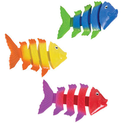 SwimWays Fish Styx Jouets de plongée en forme de poisson pour enfants (lot de 3), jouets de bain et fournitures de fête à la piscine pour enfants de 5 ans et plus Fish Styx Diving Toy-3 Pack