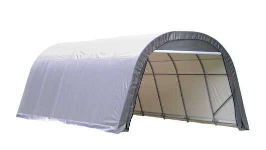 ShelterLogic 71332 Grey 12'x20'x8' Round Style Shelter 12'x20'x8' Gray