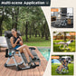 MOPHOTO Zero Gravity Chair, Outdoor Padded Lounge Chair with Side Table, Zero Gravity Recliner Chair, Outdoor Reclining Chair, Sturdy & Comfortable, Supports up to 440lbs Grizzle Gray