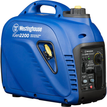 Westinghouse Outdoor Power Equipment 2200 Peak Watt Super Quiet & Lightweight Portable Inverter Generator - iGen2200