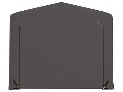 ShelterLogic ShelterTube Abri de garage et de stockage, 12' x 18' x 10', cadre en acier robuste, boîtier résistant au vent et à la neige, gris 12' x 18' x 10' 