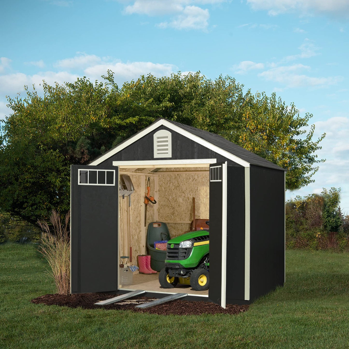 Handy Home Products Hangar de rangement en bois à faire soi-même Greenbriar 8 x 12 