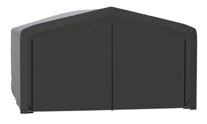 ShelterLogic ShelterTube Abri de garage et de stockage, 20' x 23' x 12', cadre en acier robuste, boîtier résistant au vent et à la neige, gris 20' x 23' x 12' 