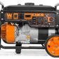 WEN 6000-Watt 120V/240V Generator, RV-Ready with Portable Wheel Kit (GN6000), Black 6000W + Single Fuel + Recoil Start