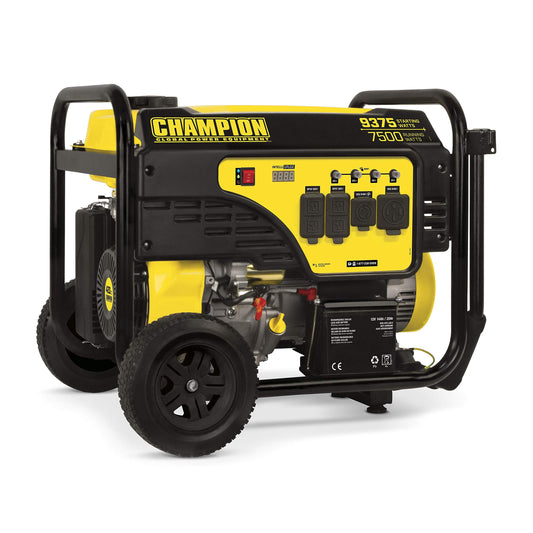 Champion Power Equipment 100813 9375/7500-Watt Portable Generator with Electric Start 7500-Watt + Electric Start + Wheel Kit