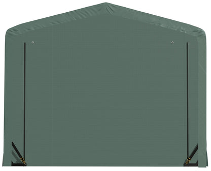 ShelterLogic ShelterTube Abri de garage et de stockage, 10' x 23' x 8', cadre en acier robuste, boîtier résistant au vent et à la neige, vert 10' x 23' x 8' 