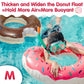 DMAR Donut Pool Floats Donut Pool Floatie Donut Tube Pool Doughnut Pool Float Donut Inflatables Doughnut Inner Tube Doughnut Pool Floatie Donut Pool Ring Donut Swimming Ring for Beach Pool #3 Set of 2（Pink & Brown 30in）