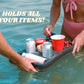 Polar Whale Floating Drink Holder Refreshment Table Tray for Pool Beach Party Float Lounge Durable Black Foam 7 Compartment UV Resistant
