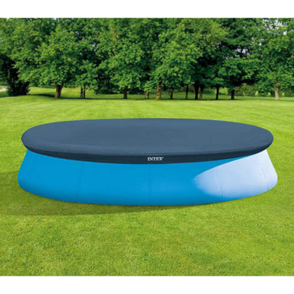 Intex N/AA 13' x 12" Easy Set Above Ground Rope Tie PVC Vinyl Pool Cover |, 1 Pack, Blue