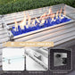 ALAULM 13 Pieces High-back w/Fire Pit Patio Furniture Set with Propane Fire Pit Table - Sand