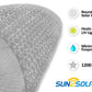 Sun2Solar Clear 27-Foot Round Solar Cover | 1200 Series | Heat Retaining Blanket for In-Ground and Above-Ground Round Swimming Pools | Use Sun to Heat Pool Water | Bubble-Side Facing Down in Pool 27' Round