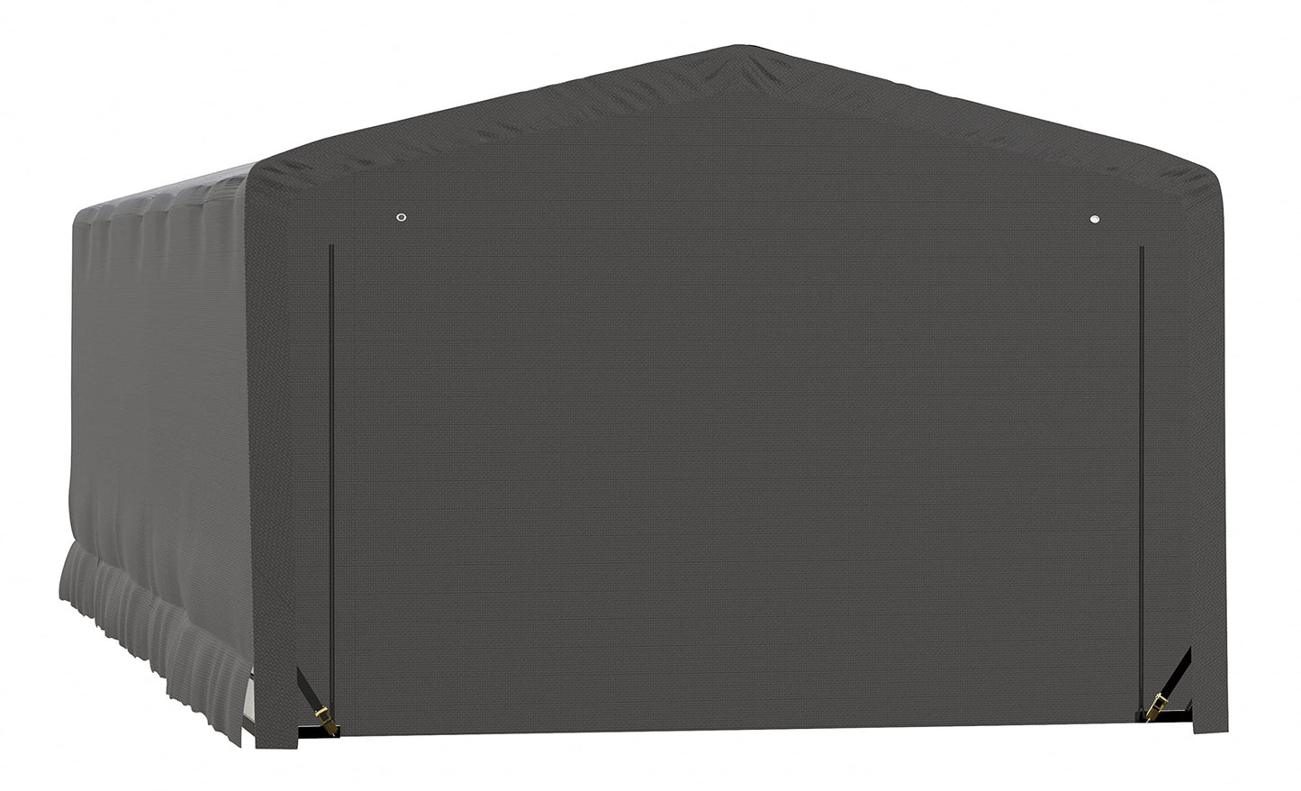 ShelterLogic ShelterTube Abri de garage et de stockage, 12' x 23' x 8', cadre en acier robuste, boîtier résistant au vent et à la neige, gris 12' x 23' x 8' 