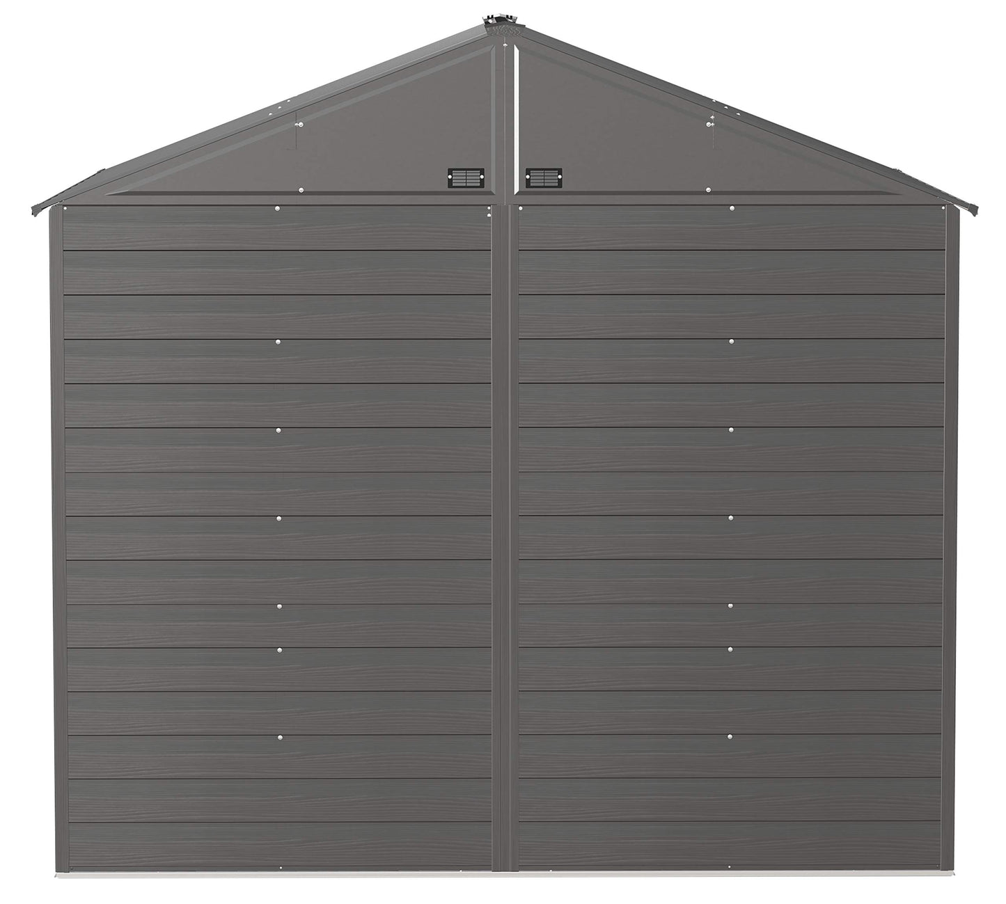 Arrow Shed Select 8' x 8' Outdoor Lockable Steel Storage Shed Building, Charcoal