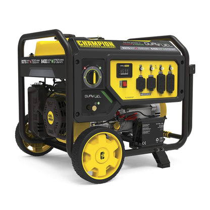 Champion Power Equipment 100891 9375/7500-Watt Dual Fuel Portable Generator, Electric Start 7500 Watt + Dual Fuel + Electric Start