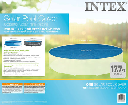 Couverture solaire Intex pour piscines Easy Set et Frame de 15 pieds de diamètre 15 pieds