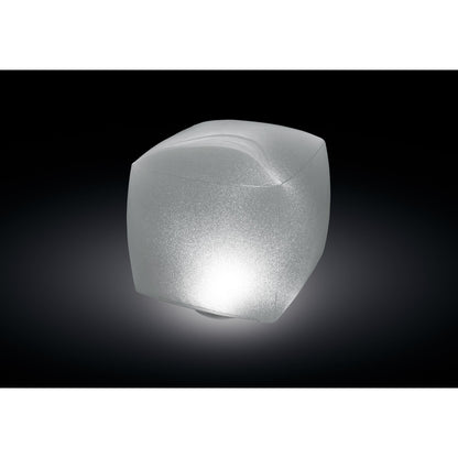 Cube gonflable à LED flottante Intex avec éclairage multicolore, alimenté par batterie