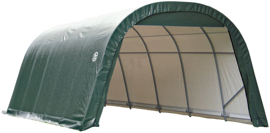 ShelterLogic 76642 Green 12'x28'x8' Round Style Shelter 12'x28'x8'