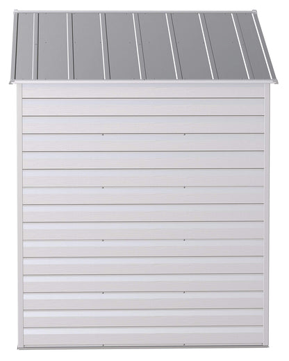 Arrow Shed Select Hangar de rangement extérieur verrouillable en acier, 8' x 6', gris flûte 