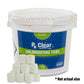 Rx Clear 1-Inch Stabilized Chlorine Tablets | Use As Bactericide, Algaecide, and Disinfectant in Swimming Pools and Spas | Slow Dissolving and UV Protected | 15 Lbs