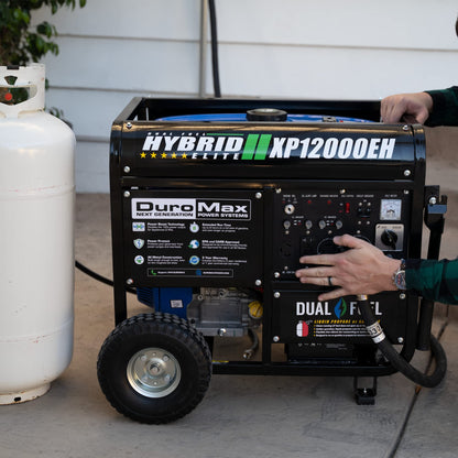 DuroMax XP12000EH Dual Fuel Generator-12000 Watt Gas or Propane Powered Home Back Up